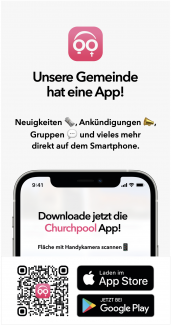 Anzeige der Churchpool App