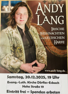Andy Lang Irische Weihnachten zur keltischen Harfe 20.12.2025