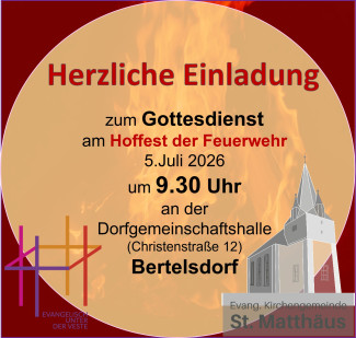 Gottesdienst zum Hoffest der Feuerwehr