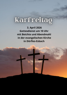 Karfreitag 3. April 2026 