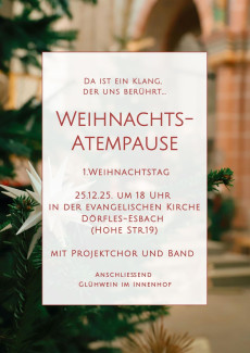 Weihnachtsatempause 25.12.2025 