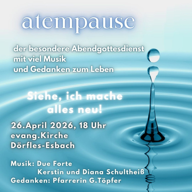 Atempause 26. April 26