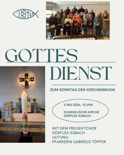 Gottesdienst zum Sonntag der Kirchenmusik 03.05.2026