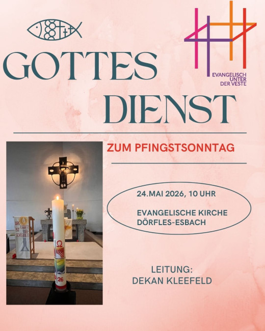 Gottesdienst zum Pfingstsonntag am 14.05.2026