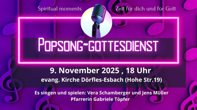PopsongGottesdienst am 09.11.2025